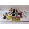 Image 1 : Lot: Smurfs, Star Wars, Trolls, Batman, McDonalds Toys, (2) Kids Books, Misc.