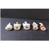 Image 2 : (5) Porcelain Lady Figurines - 3" Tall - Made in Occupied Japan