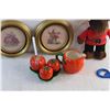 Image 3 : (2) Needle Point Framed Arts, Tomato Cream & Sugar and Salt & Pepper Shakers Set, Bottle Opener and 