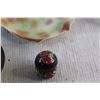 Image 8 : Ceramic Fish Serving Plate, Decorative Wooden Bowl, Candy Dish, Wooden Salt Shaker and Assorted Item