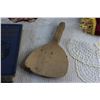 Image 8 : Square Plate, Candy Dish, Wooden Butter Spoon, Decorative Pitcher, Table Cloths and (2) Books - High