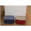 Image 1 : *(2) Rubbermaid Roughneck Medium Totes with Lids