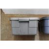 Image 3 : * (2) Small Plastic Totes with Lids