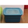 Image 2 : * (2) Small Plastic Totes with Lids