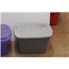 Image 2 : * (2) Medium Plastic Totes with Lids