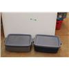 Image 1 : * (2) Small Plastic Totes with Lids