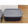 Image 2 : * (2) Small Plastic Totes with Lids
