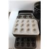 Image 13 : Muffin Pans, Baking Tray, Baking Dishes with Lids, Strainer, Scissor Tongs and Thermos Pitcher