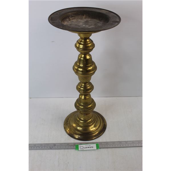 Vintage Brass Plant Stand- 18'' Tall