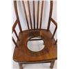 Image 4 : *Vintage Wooden Potty Training Chair- 12'' x 13'' x 25'' - Missing Basin- Some Damage