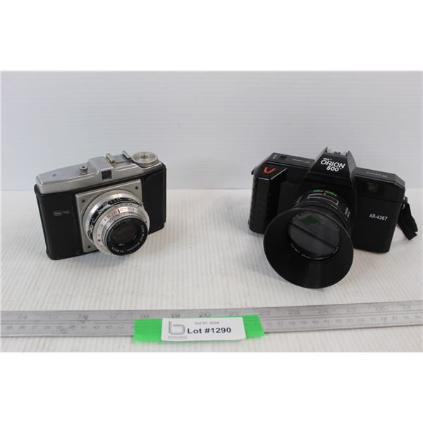 (2) Vintage Cameras, SRZ Orion 500, Dacora - Both As Is