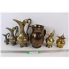 Image 1 : (6) Solid Brass Ornamental Pitchers