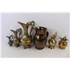 Image 2 : (6) Solid Brass Ornamental Pitchers