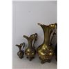 Image 3 : (6) Solid Brass Ornamental Pitchers