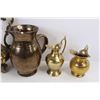 Image 4 : (6) Solid Brass Ornamental Pitchers