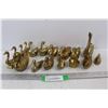 Image 1 : (14) Solid Brass Geese and Duck Decorations