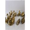 Image 5 : (14) Solid Brass Geese and Duck Decorations