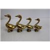 Image 6 : (14) Solid Brass Geese and Duck Decorations