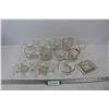 Image 1 : (13) Various Clear Glass Cups/ Dishes, Pyrex, Misc.- Some Chips