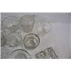 Image 5 : (13) Various Clear Glass Cups/ Dishes, Pyrex, Misc.- Some Chips