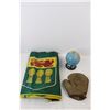 Image 2 : Saskatchewan Flag- 72'' x 36'', World Globe Piggy Bank, Vintage Very Old Jack Canuck Junior Baseball