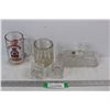 Image 1 : (5) Various Clear Glass Pieces/ Drinking Glasses, Royal Canadian Legion Cup, Kristal Butter Dish, Mi