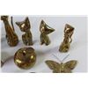 Image 2 : (10) Brass Ornaments (Cats, Incense, Apples)
