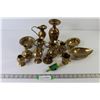 Image 1 : (13) Brass Ornaments (Jugs, Vases, Dishes)