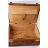 Image 4 : Leather Travel Case - 14" x 9.5" x 7.75" - As is