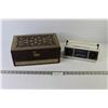 Image 1 : Mele Jewelry Box - 12.5" x 8.25" x 5.25" - As is, Suntone AM/FM Mini Stereo - No Adapter