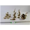 Image 1 : (12) Brass Ornaments (Swans, Cranes, Geese, Duck)