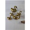 Image 2 : (12) Brass Ornaments (Swans, Cranes, Geese, Duck)