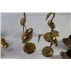 Image 3 : (12) Brass Ornaments (Swans, Cranes, Geese, Duck)