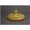 Image 2 : (4) Amber Glass Items - Candy Dish