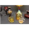 Image 2 : Amber Glass Fruit Bowl, Candle Holders, Shot Glasses, Mini Vase