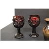 Image 3 : Amber Glass Fruit Bowl, Candle Holders, Shot Glasses, Mini Vase
