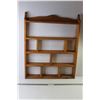 Image 1 : *Display Shelf (Wood) 30" Tall x 24" Wide x 3.5" Deep - As is