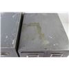 Image 4 : (2) Metal File Cabinets (Both 16" x 14.5" - Height is 6.25" And 5.5") As is, Apple Ornaments, Book E