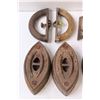 Image 2 : (2) Vintage Trivets w/ Wooden Handles - Some Wear & (4) Vintage Sad Irons