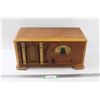 Image 1 : Vintage Marconi Wooden Radio 17.5" x 10" x 7" - As Is
