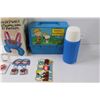 Image 3 : Thermos Charlie Brown Lunchbox w/ Bottle, Charlie Brown Light switch, Milton Bradley Ants In The Pan