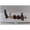 Image 1 : Stone Parrot 7" Statuette, Porcelain Seagull, (2) Ducks Unlimited Wooden Ducks, Duck Coin Bank, & Me