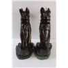 Image 2 : (2) Enamel German Shephard 14" Statuettes - Some Wear
