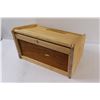 Image 3 : 15"x9"x9" Wooden Bread Box