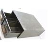 Image 3 : Vintage Wilson Stationery Metal Archive Drawer - 17"x14"x6"