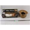 Image 1 : Vintage Brass Spittoon & The Arm Toy