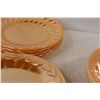 Image 3 : Partial Set of Fire King Peach Luster - (5) Saucers, (4) Cups, (7) Plates, (3) Bowls