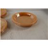 Image 5 : Partial Set of Fire King Peach Luster - (5) Saucers, (4) Cups, (7) Plates, (3) Bowls
