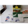 Image 3 : (6) 7-Up Glass Bottles, Assorted Pop Cardboard Boxes