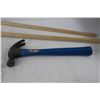 Image 2 : (2) Wooden Tool Handles, Hammer, Sandpaper